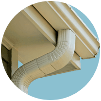 gutter drain from roof