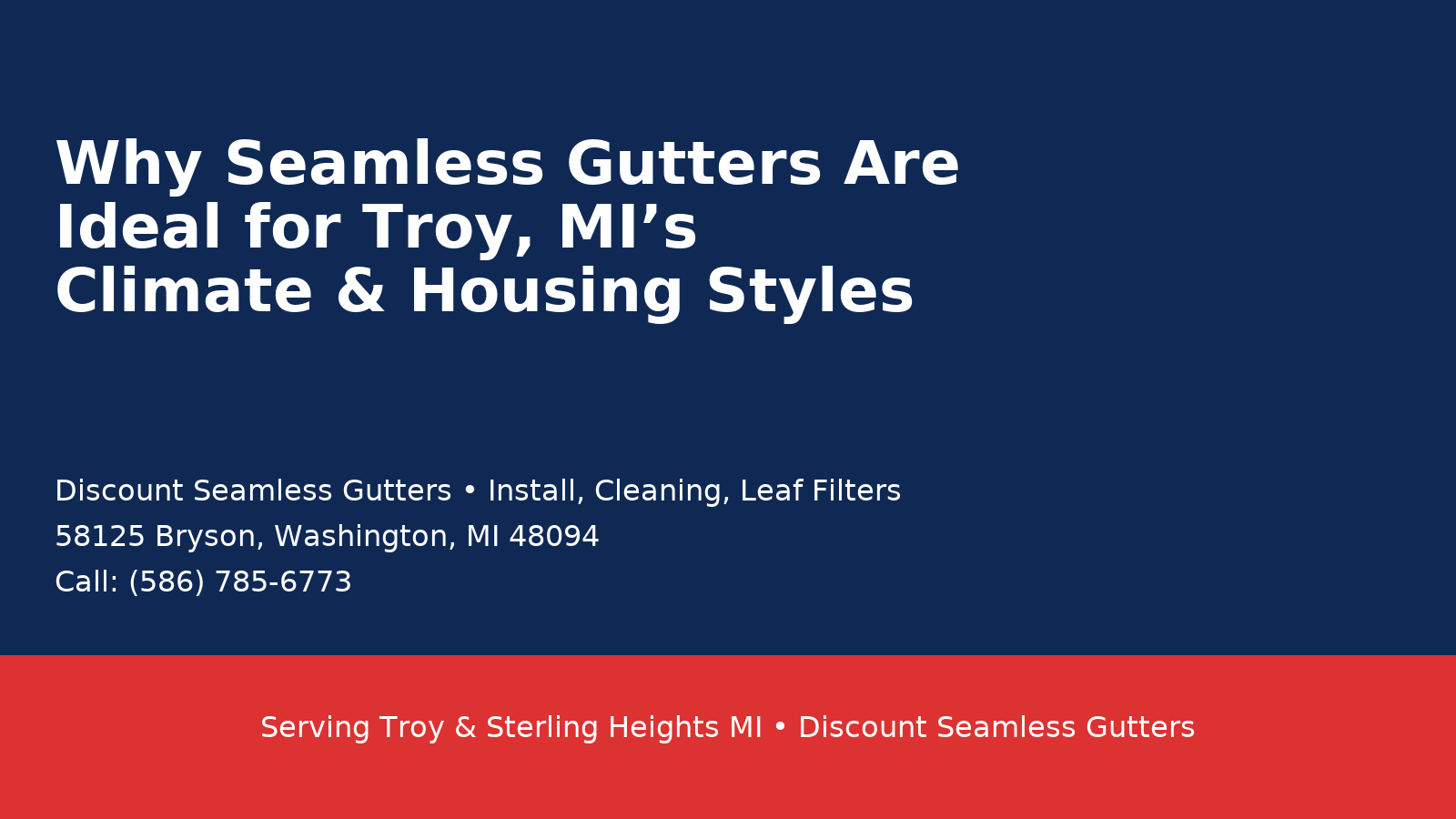 seamless gutters troy mi by discount seamless gutters  install cleaning  leaf filters call 586 785 6773
